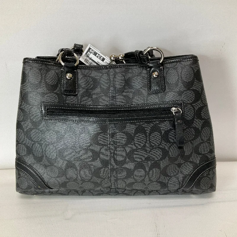 Coach Borough bags with a contrast - stitched handle for a unique lookHandbag Designer By Coach  Size: Large