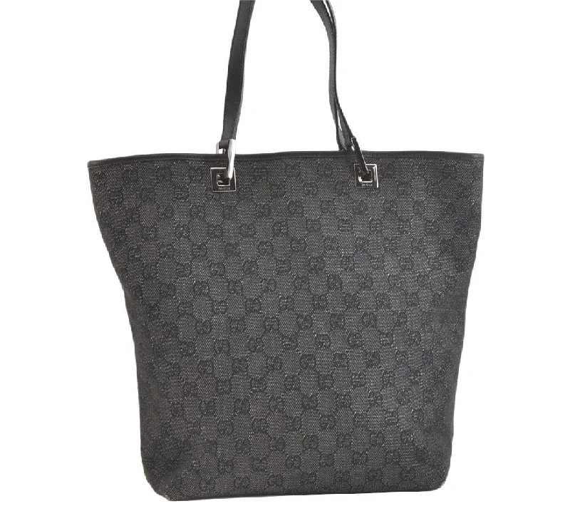 Gucci backpacks for women with a padded laptop compartmentAuthentic GUCCI Vintage Shoulder Tote Bag GG Canvas Leather 31243 Black 3185K