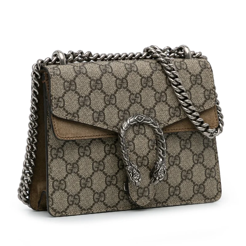 Small - sized Women Gucci shoulder bags for evening outingsGucci Dionysus Mini GG Supreme Canvas