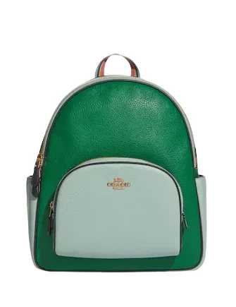 Coach bags with a detachable mirror inside for quick touch - upsCoach Court Backpack In Colorblock