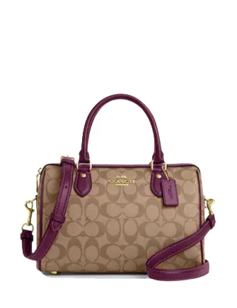 Coach handbags with a beaded trim for a glamorous and elegant lookCoach Rowan Satchel In Signature Canvas