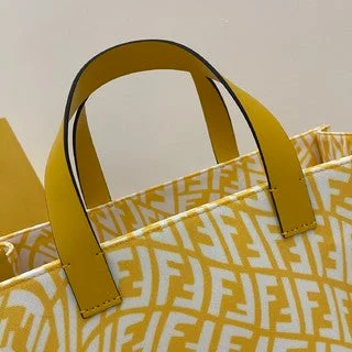 Fendi tote bags with a double - handle and shoulder - strap option for versatile carryingFendi Shopper Bag