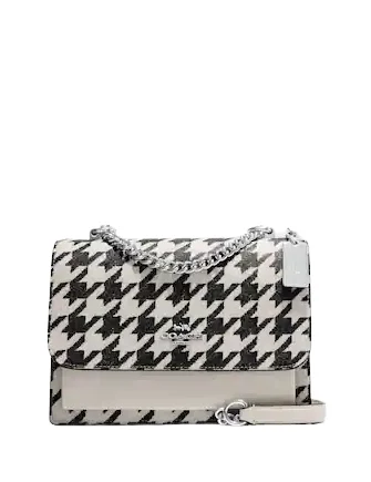 Coach crossbody bags with a printed floral pattern for a feminine touchCoach Klare Crossbody With Houndstooth Print