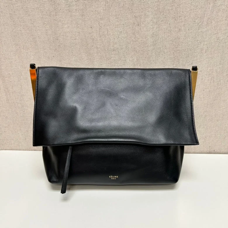 Two - Tone Celine Bags for a Modern and Stylish AppearanceCeline Black Leather Crossbody Bag Medium