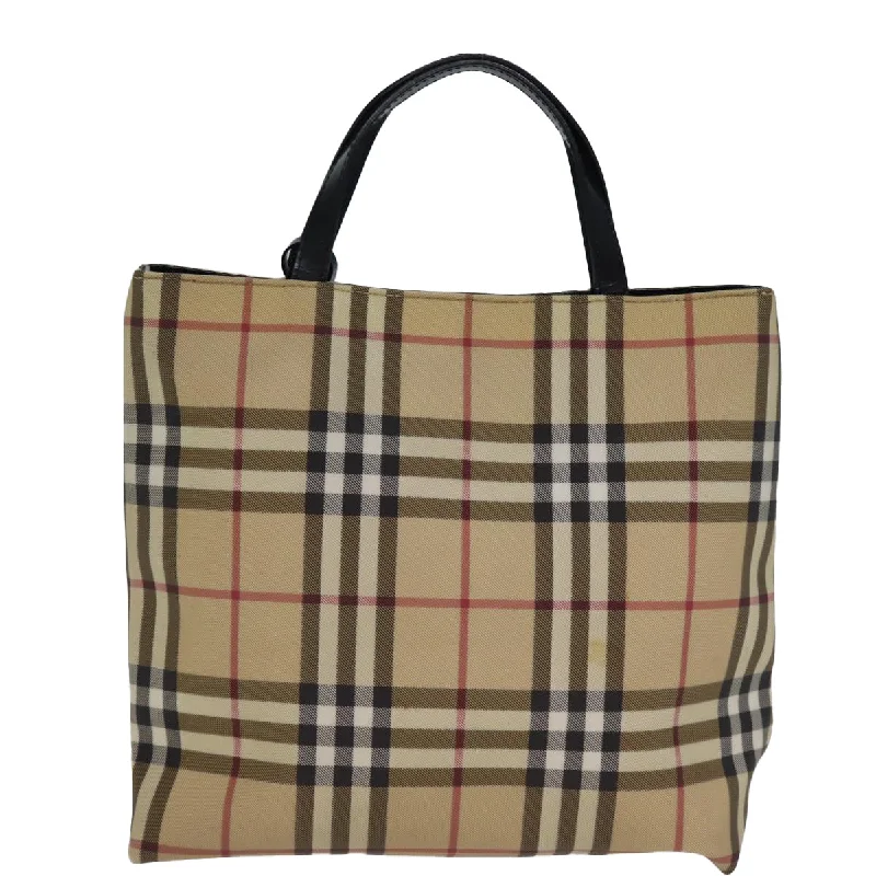 Burberry Bags with Antique - Style HardwareBURBERRY Nova Check Hand Bag Coated Canvas Beige  yk12299