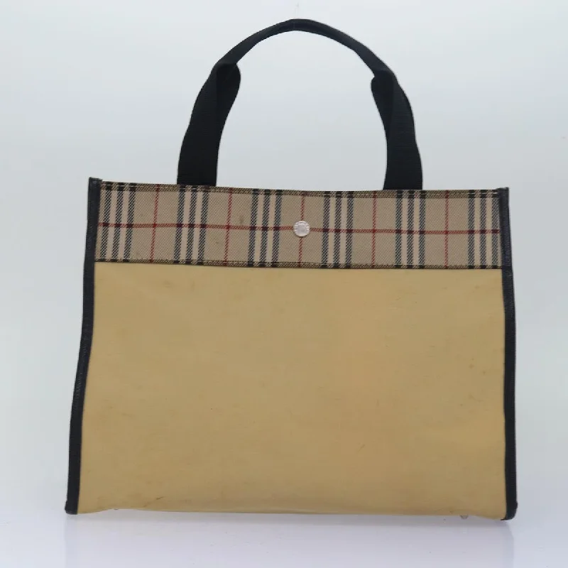 Vintage Inspired Burberry Bags for Retro LoversBURBERRY Nova Check Hand Bag Nylon 2Set Beige Black  79786