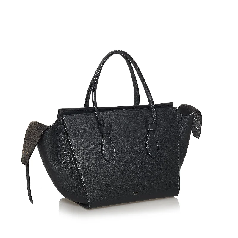 Celine Bags with Magnetic Closures for Quick AccessCeline Tie Tote Leather Handbag (SHG-31089)