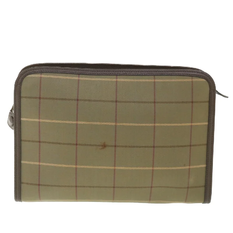 Statement - Making Oversized Burberry BagsBURBERRYSs Nova Check Clutch Bag Nylon Canvas Brown  bs9091