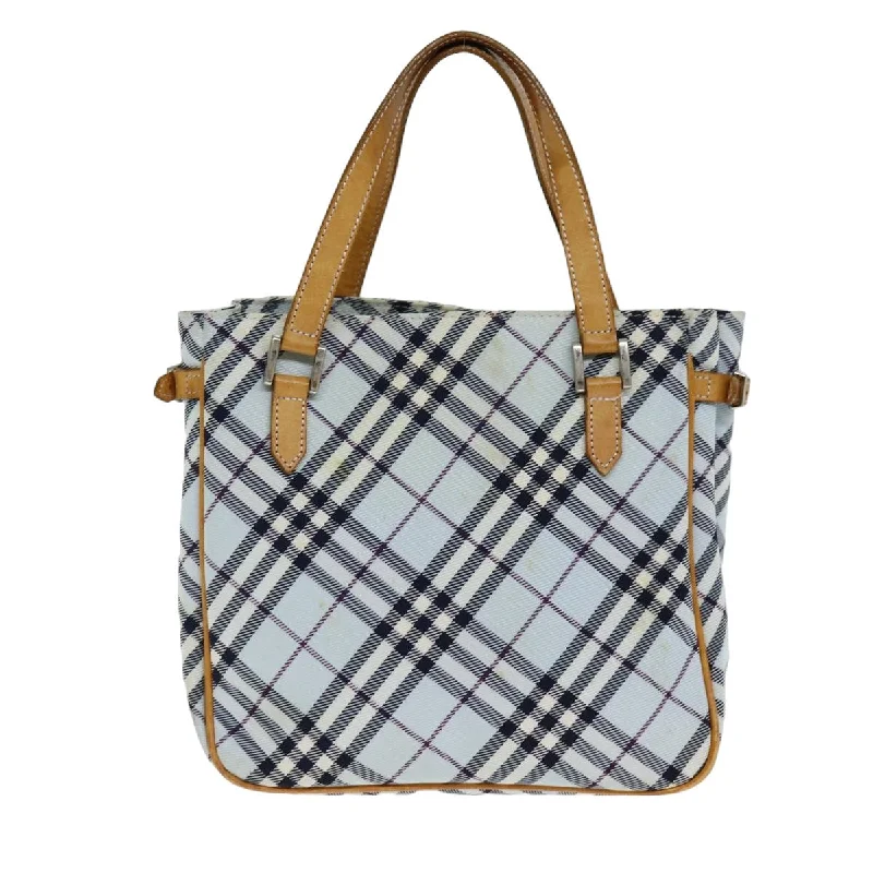 Functional Burberry Diaper Bags for New MomsBURBERRY Nova Check Hand Bag Light Blue  80074