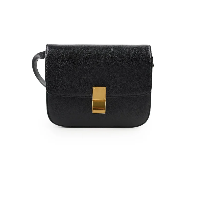 Adjustable Strap Celine Messenger Bags for ComfortCeline Medium Classic Box Black