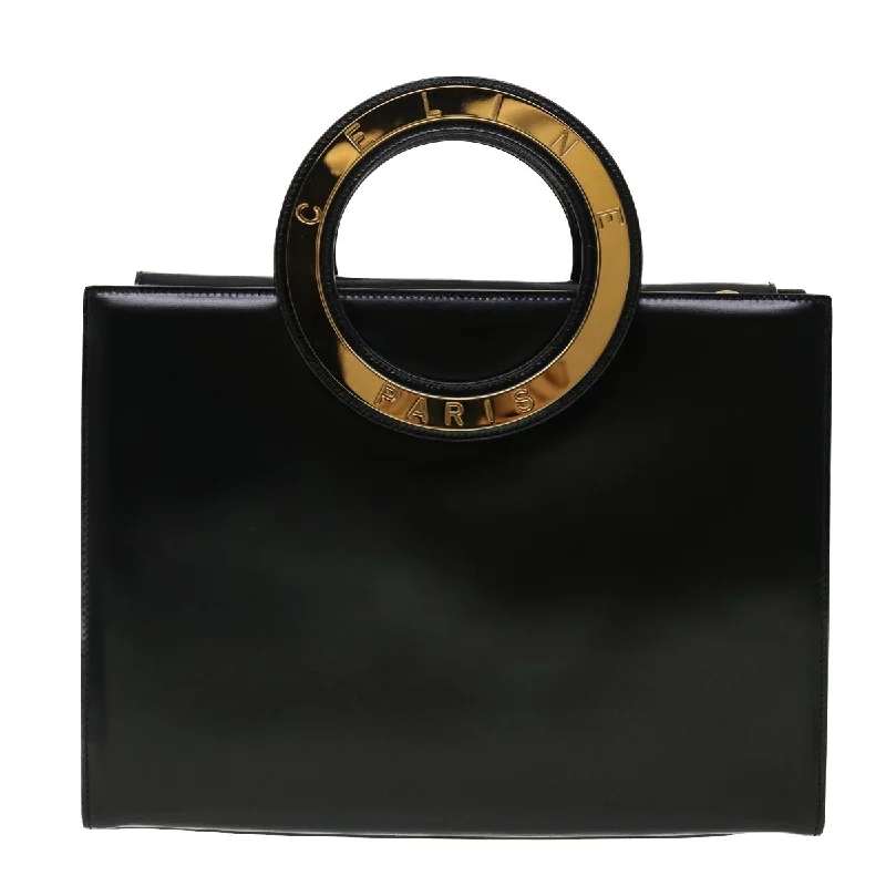 Color - Blocked Celine Bags for a Bold Fashion StatementCeline Hand Bag Leather 2way Black  40458A