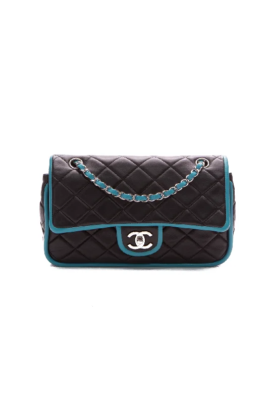 Chanel All - Match Handbag for Versatile StylingBi-color Medium Double Flap Bag