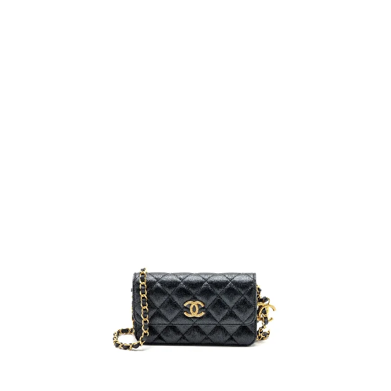 Chanel Colorful Handbag for Spring OutfitsChanel Mini Flap Bag With Adjustable Chains Caviar Black GHW(microchip)