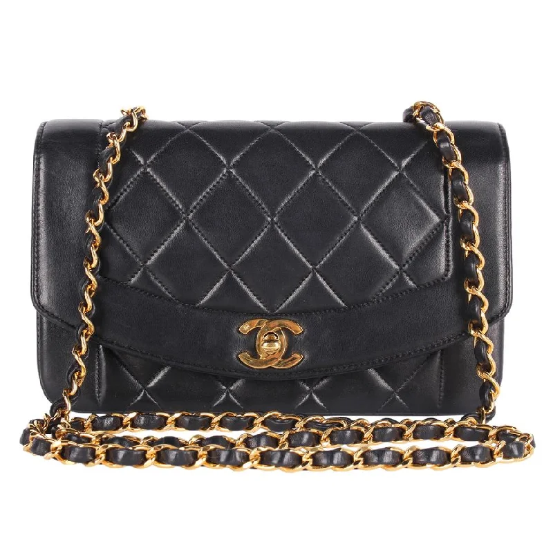 Chanel Quilted Leather Shoulder Bag for FashionistasClassic Flap CC Leather Diana 22 Cross Body Bag (Authentic Pre-owned)