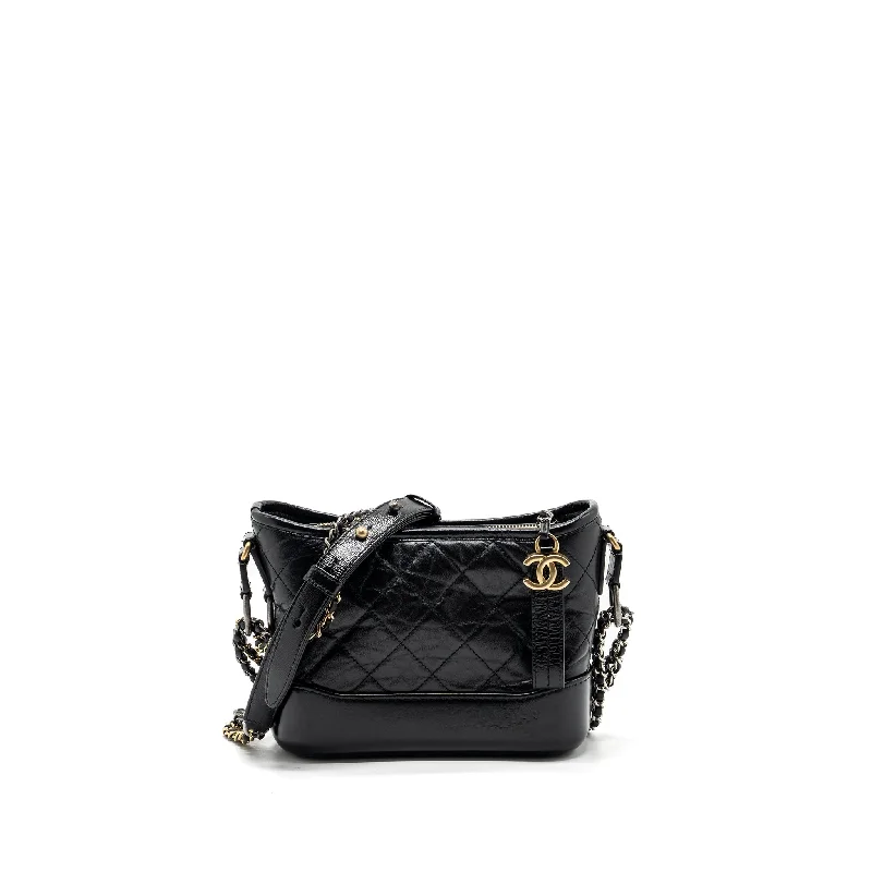 Chanel New Arrival Handbag with Gold HardwareChanel small Gabrielle hobo bag calfskin black multicolour Hardware