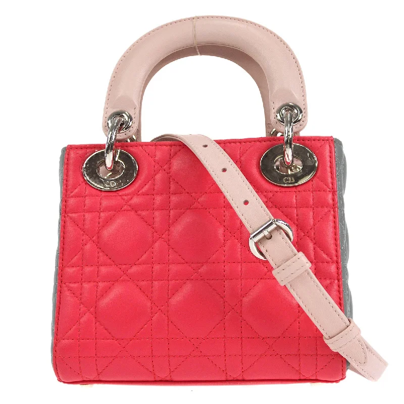 High - fashion Christian Dior bags with a geometric patternCHRISTIAN DIOR 2014 Lady Dior Bag Mini 48263