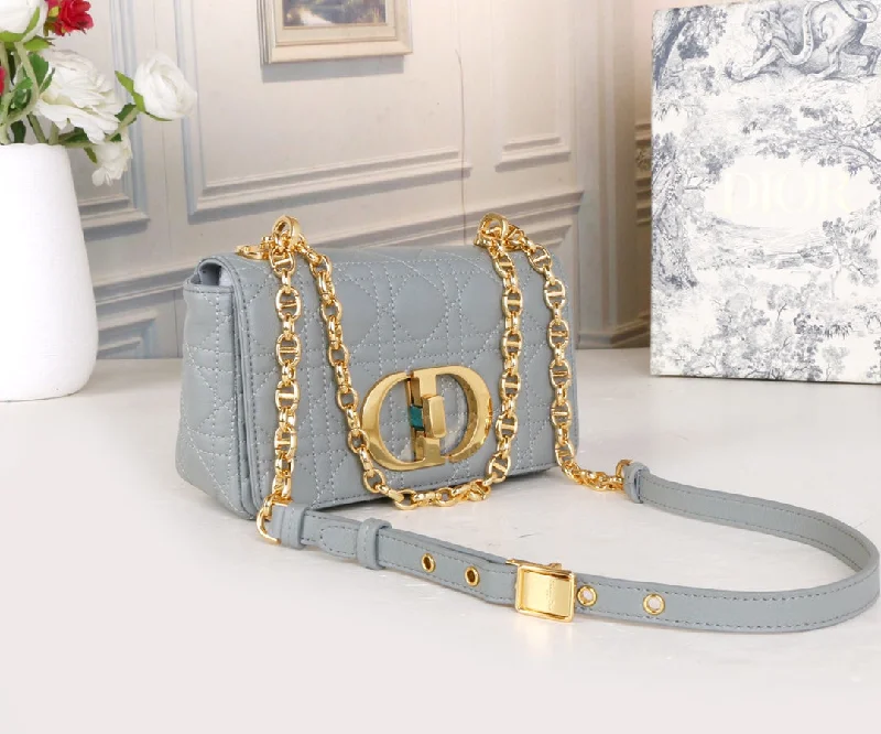 Christian Dior handbags with a snap - button closure and a decorative buckleChristian Dior - Luxury Bags  801