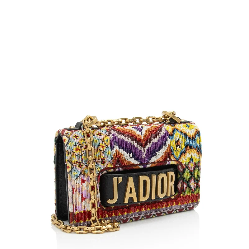 Stylish Christian Dior shoulder bags with a tassel - adorned zipperDior Leather Beaded J'adior Flap Bag (bgcNXp)